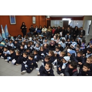 Festejos por el Día de la Bandera con los niños de Jardín